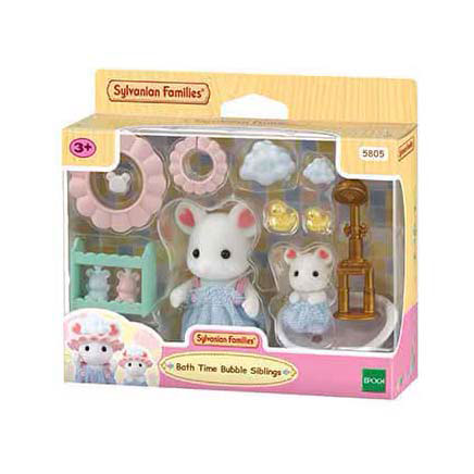 Afbeelding laden in galerijviewer, Sylvanian families 5805 bubbel badtijd broer- zus
