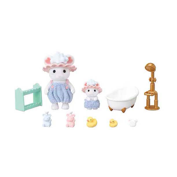 Afbeelding laden in galerijviewer, Sylvanian families 5805 bubbel badtijd broer- zus
