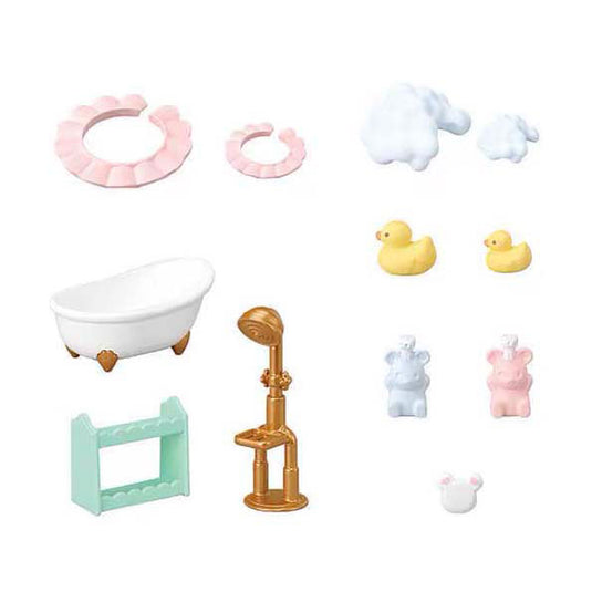 Sylvanian families 5805 bubbel badtijd broer zus