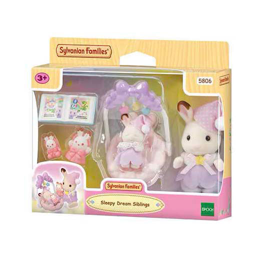Afbeelding laden in galerijviewer, Sylvanian families 5806 slaperige droomset broer- zus
