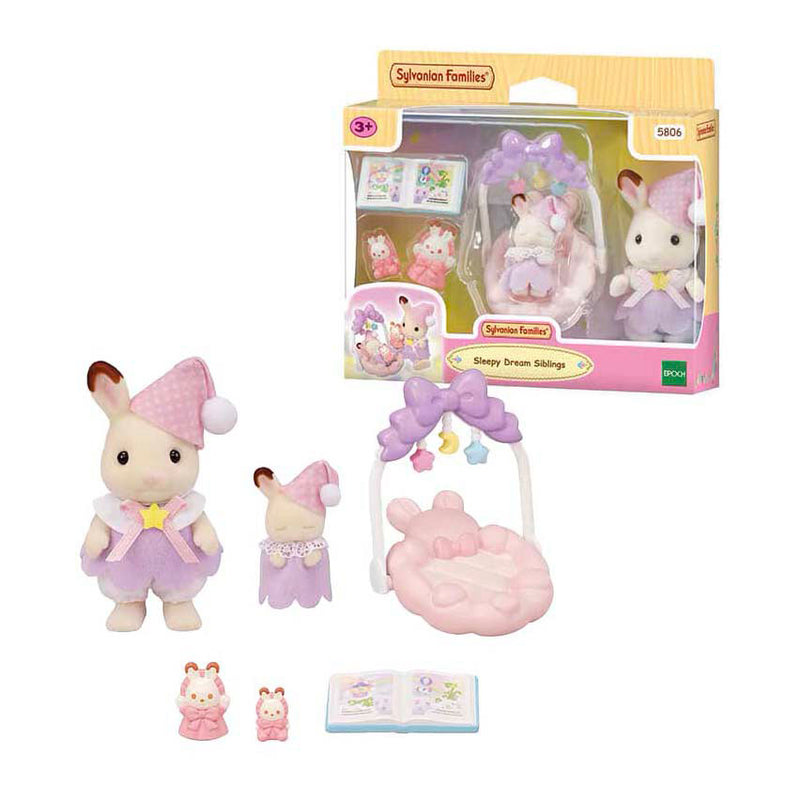 Load image into Gallery viewer, Sylvanian families 5806 slaperige droomset broer zus
