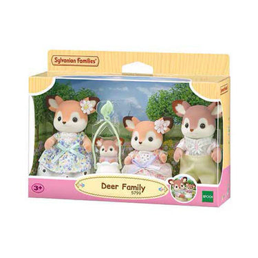 Sylvanian families 5799 familie hert- 4 fluweelzachte speelfiguren