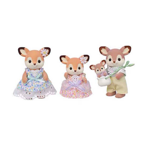 Load image into Gallery viewer, Sylvanian families 5799 familie hert- 4 fluweelzachte speelfiguren
