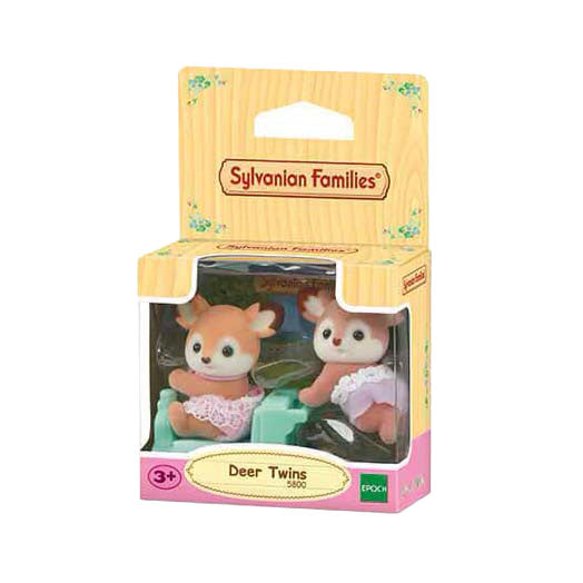 Load image into Gallery viewer, Sylvanian families 5800 tweeling herten- 2 fluweelzachte speelfiguren
