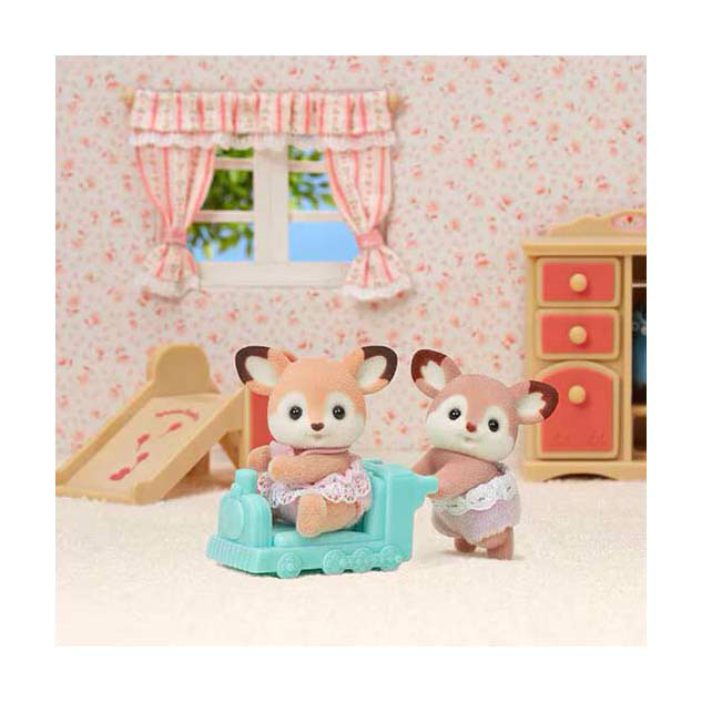 Load image into Gallery viewer, Sylvanian families 5800 tweeling herten- 2 fluweelzachte speelfiguren
