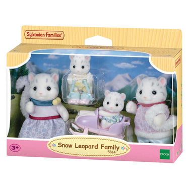 Sylvanian families sneeuwluipaard familie - 4 fluweelzachte figuren - 5814