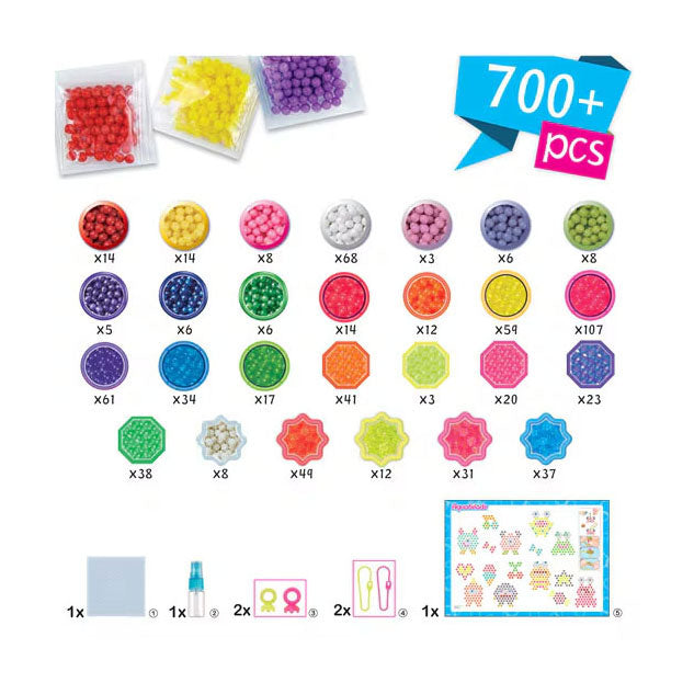 Load image into Gallery viewer, Aquabeads neon gekke monsters set- kleurrijke parels die magisch aan elkaar plakken door water
