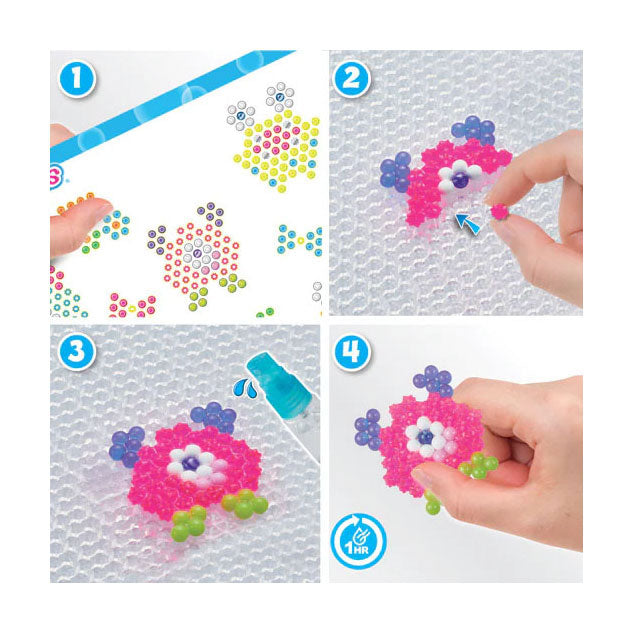 Load image into Gallery viewer, Aquabeads neon gekke monsters set- kleurrijke parels die magisch aan elkaar plakken door water
