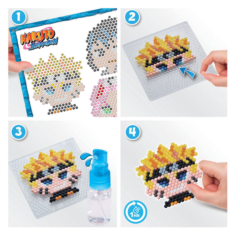 Load image into Gallery viewer, Aquabeads naruto sleutelhanger knutselset- parels die met water aan elkaar plakken
