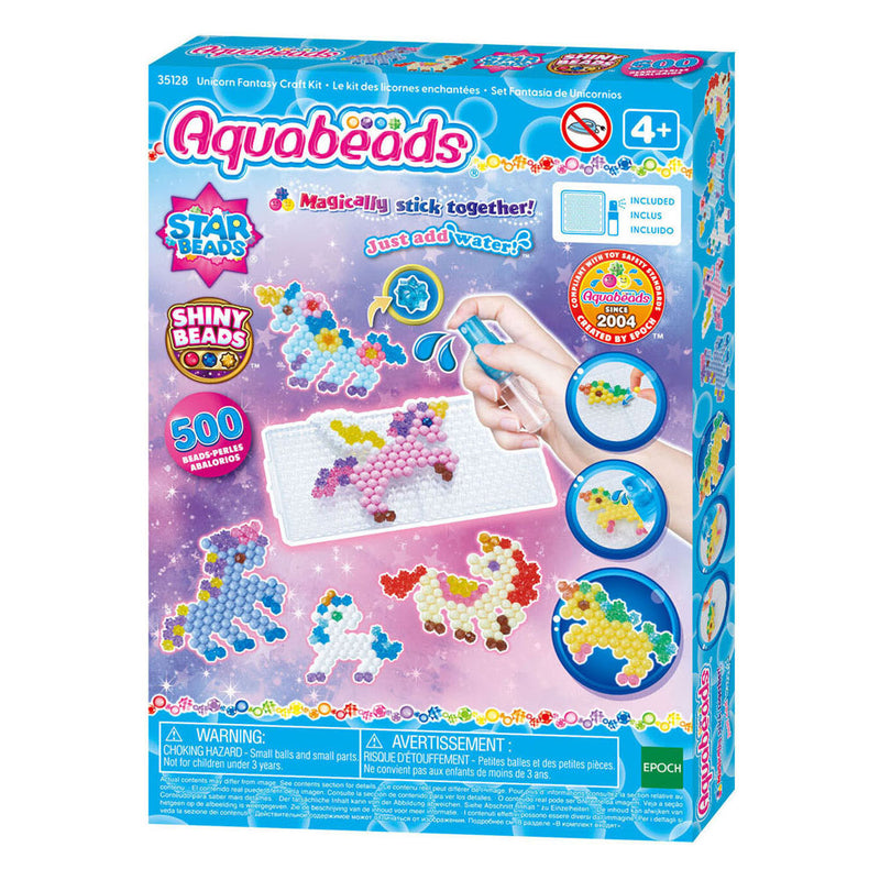 Afbeelding laden in galerijviewer, Aquabeads unicorn friends craft kit- complete set met 500 parels in 27 kleuren
