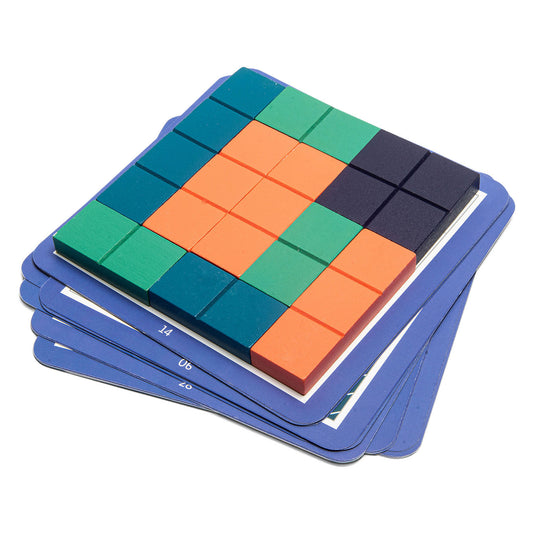 Bs toys vierkantpuzzel - educatief speelgoed - hout - vanaf 6 jaar - kinderspel - cadeau kind