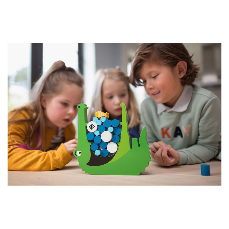 Load image into Gallery viewer, BS Toys Krokodil Hout Balans en Stapelspel
