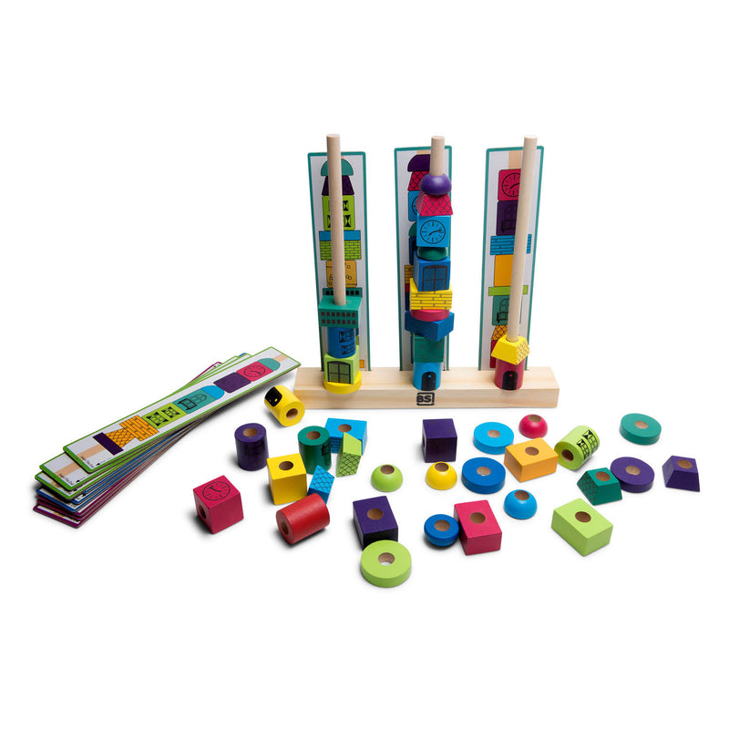 Load image into Gallery viewer, BS Toys Stapeltorens Hout Stapelspel
