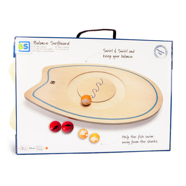 Bs toys buitenspeelgoed balansspel surfbord - 50 cm - speelgoed hout - balansspeelgoed - evenwichtsspel - cadeau kind