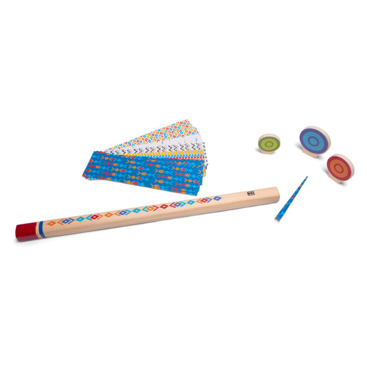 Bs toys blaaspijp - buitenspeelgoed - vanaf 6 jaar - papierspel - fsc - hout