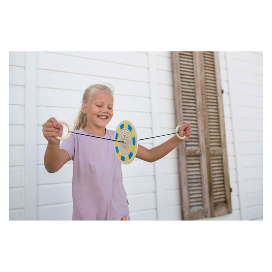 Bs toys kleurenspinner hout trekspel