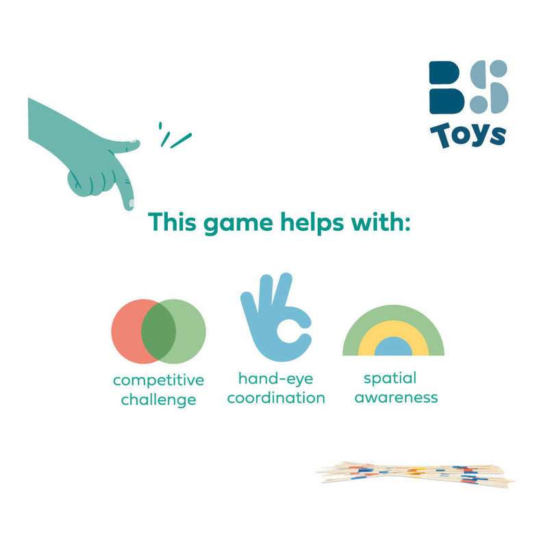 Load image into Gallery viewer, Bs toys mikado - grote stokken - hout - buitenspeelgoed - familiespel - cadeau kind
