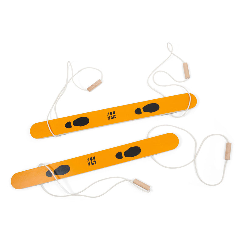 Load image into Gallery viewer, Bs toys houten loopski's voor 2 personen, 90cm
