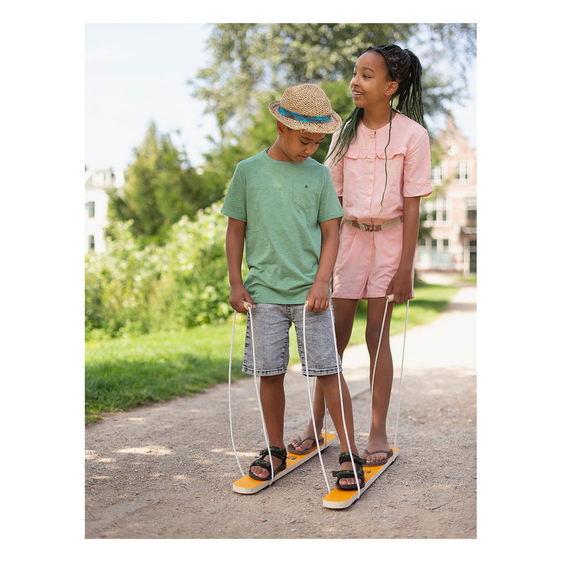 Load image into Gallery viewer, Bs toys houten loopski's voor twee personen

