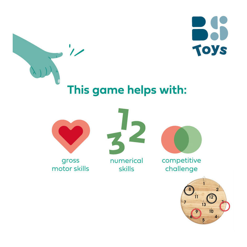 Load image into Gallery viewer, Bs toys haak werpen houten werpspel, 13dlg.
