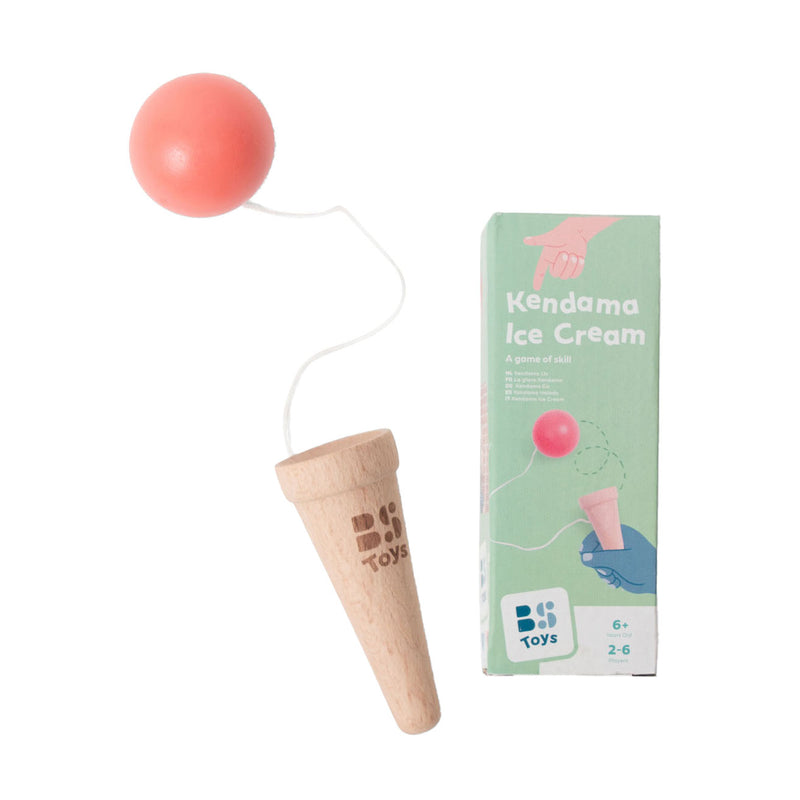 Afbeelding laden in galerijviewer, Bs toys kendama ijsje - behendigheidsspel - vangbal - kinder speelgoed - houten spel - coördinatie training - kendama spel - houten speelgoed
