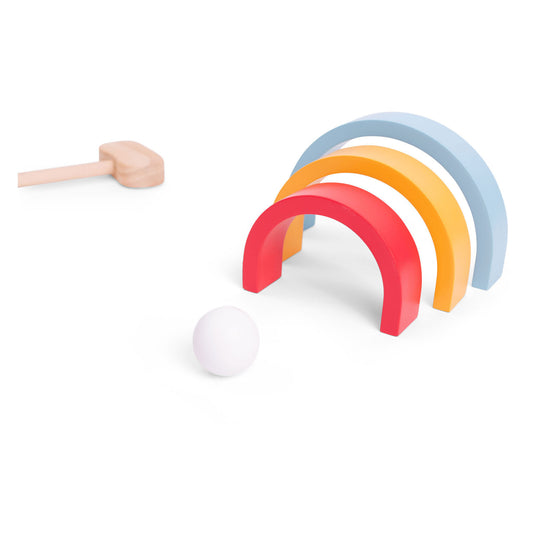 Bs toys houten golfset - buitenspeelgoed voor kinderen - minigolf - midgetgolf - golfset kinderen - buiten speelgoed - buitenspel - buiten spellen - tuin speelgoed - houten speelgoed - cadeau kind