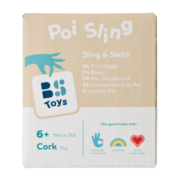 Bs toys poi slinger - dansen - bewegen - cadeau kind - met gekleurde linten