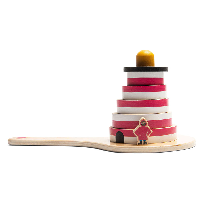 Load image into Gallery viewer, Bs toys bs vuurtoren estafette - fsc hout - 2 tot 8 spelers - estafettespel - actief spel
