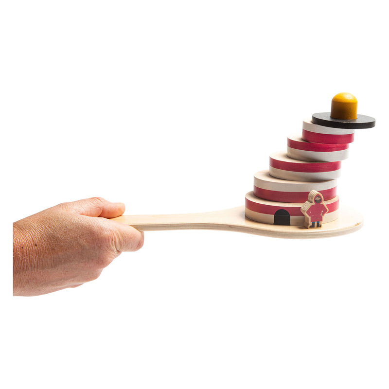 Load image into Gallery viewer, Bs toys bs vuurtoren estafette - fsc hout - 2 tot 8 spelers - estafettespel - actief spel
