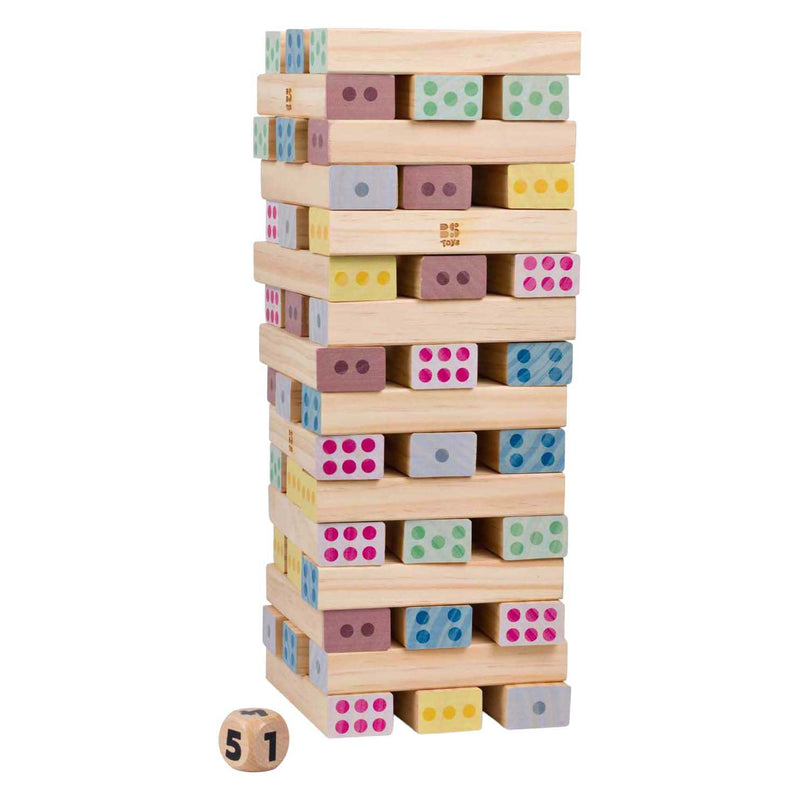 Load image into Gallery viewer, Bs toys houten reuzegroot nummertoren - 46dlg.
