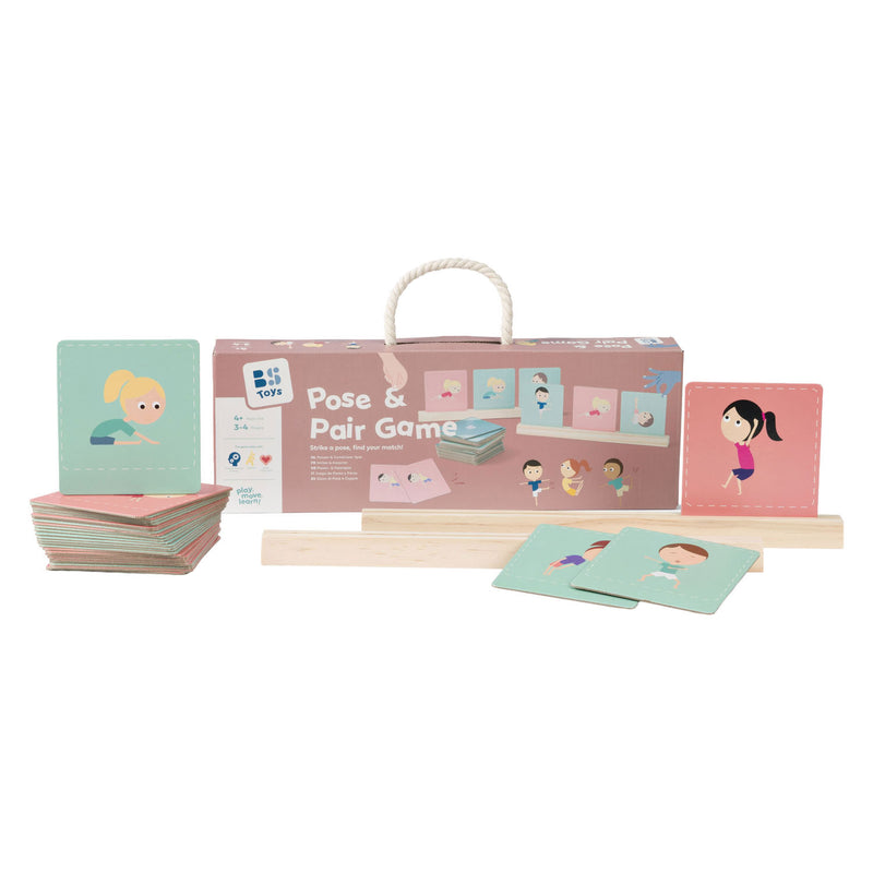 Load image into Gallery viewer, Bs toys – poseer combineer spel – bordspel – kaarten nadoen matchen – vanaf 4 jaar

