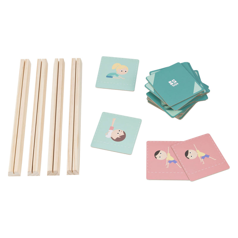 Load image into Gallery viewer, Bs toys – poseer combineer spel – bordspel – kaarten nadoen matchen – vanaf 4 jaar
