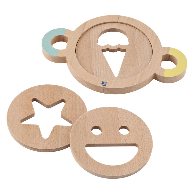 Load image into Gallery viewer, Bs toys – zandvormenset – houten speelset voor buiten – vanaf 18 maanden
