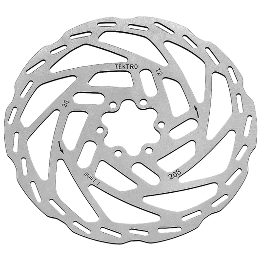Tektro remschijf tr203-54 ø203 2.3mm - zilver