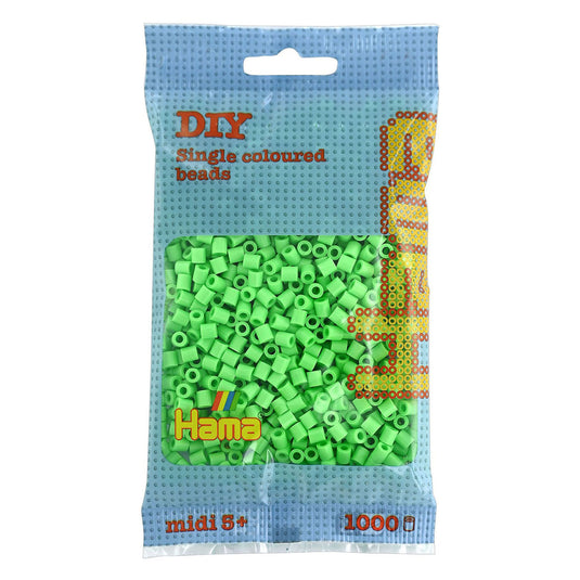 Hama midi strijkkralen - groen pastel (047), 1000st.