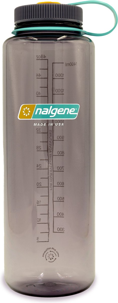 Nalgene - wide mouth bottle - drinkfles - waterfles - 1500ml - lekvrij - bpa free - sustain - aubergine