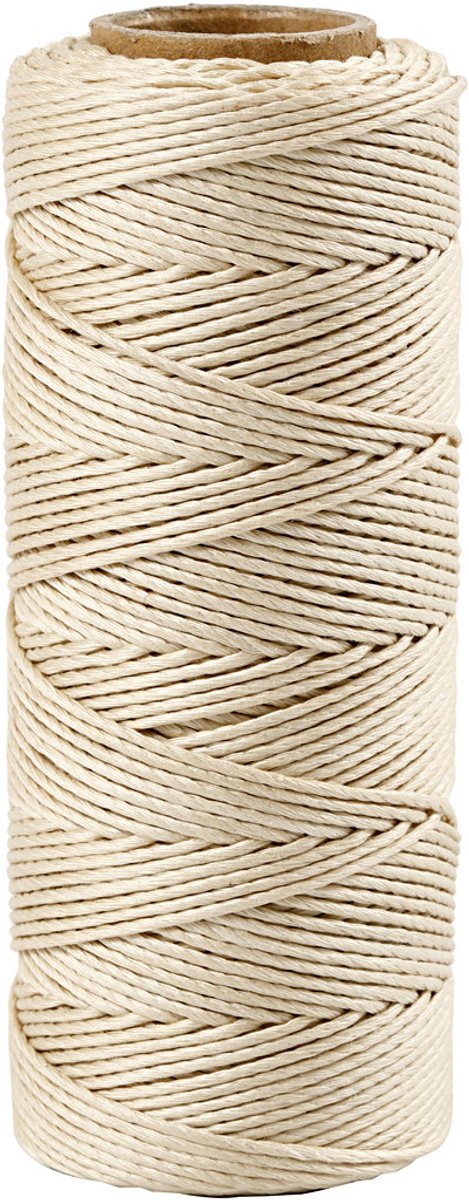 Afbeelding laden in galerijviewer, Creativ company bamboekoord 1 mm off-white 65 m
