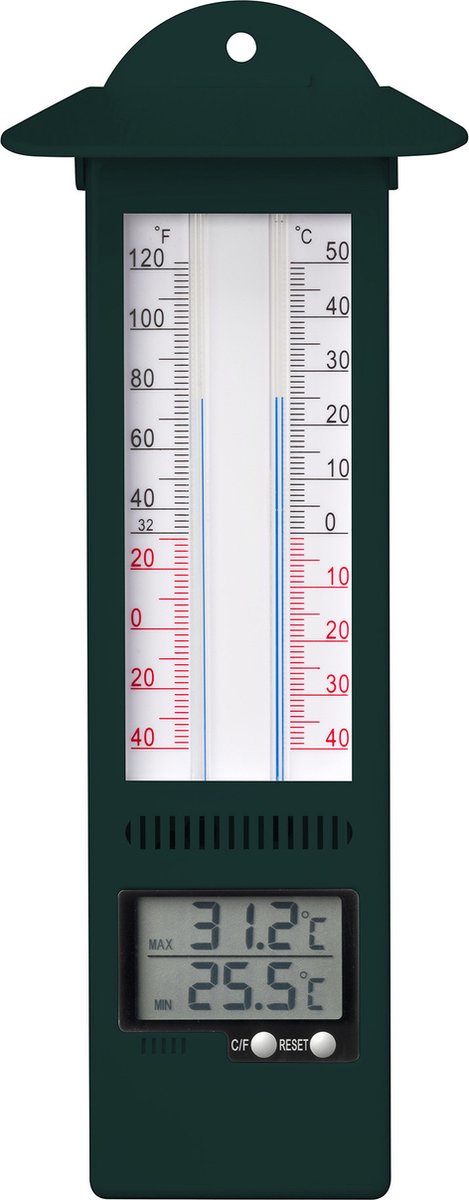 Nature - muurthermometer - min-max - digitaal - thermometer