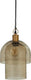 Woood gigi hanglamp dubbele kap - gehamerd glas - naturel - 31x22x22