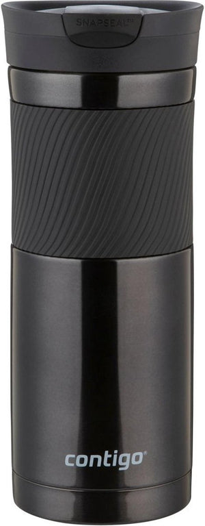 Contigo byron snapseal thermosbeker - black - roestvrijstalen isoleerbeker, koffiebeker-to-go, lekvrij, houdt tot 7 uur warm, vaatwasserbestendig bpa-vrij deksel, 590 ml