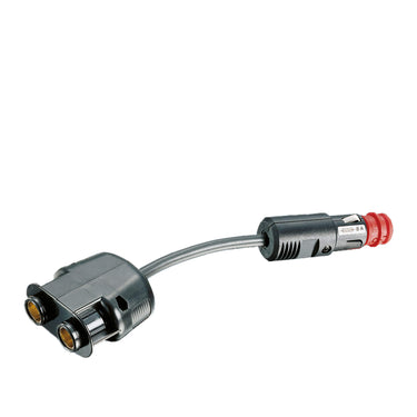 12 volt verloopkabel uni stekker naar dubbele bosch contrastekker
