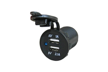 Power line usb lader inbouw met 2x usb-a met maximale laadstroom 3.1a
