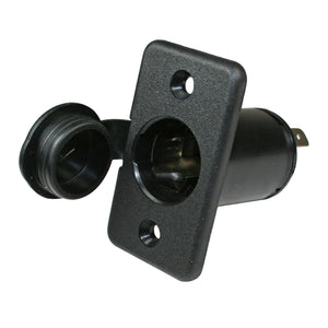 12v wandcontactdoos uni inbouw met deksel