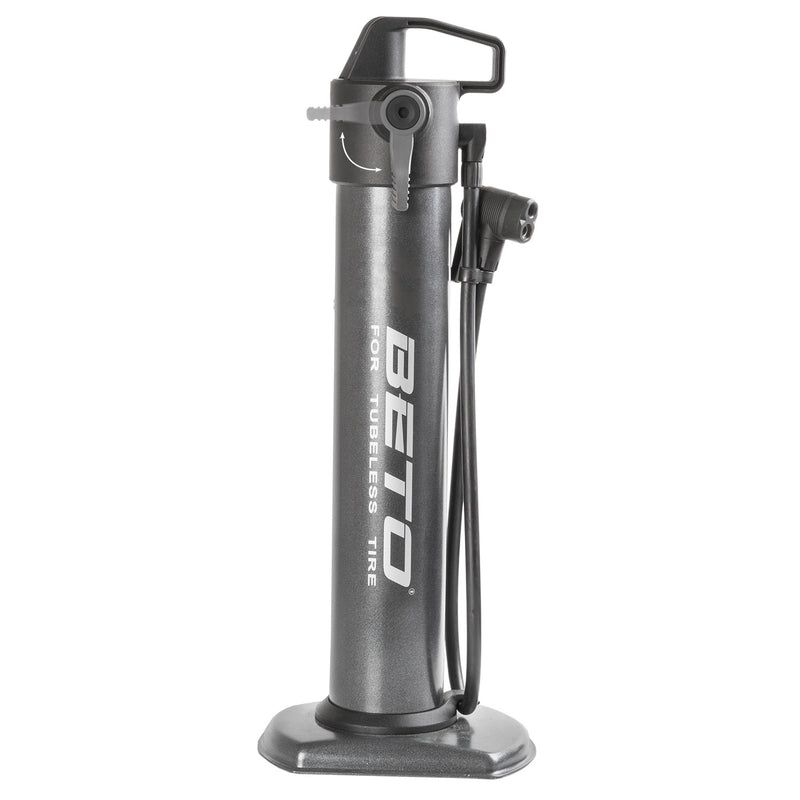 Load image into Gallery viewer, fietspomp universeel (av,dv,fv) 13 Bar staal grijs
