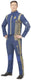 Smiffys - star trek discovery command uniform kostuum - l - blauw