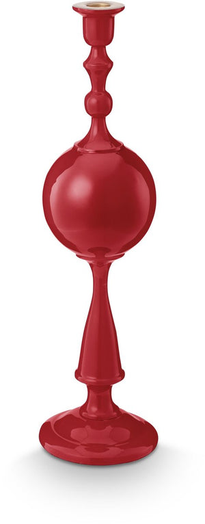 Pip studio - love birds sphere - kandelaar - aluminium - donkerrood - 44 cm