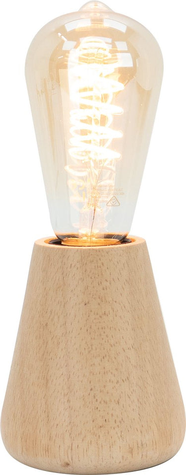 Eglo asby tafellamp - e27 - 10 cm - lichtbruin - hout