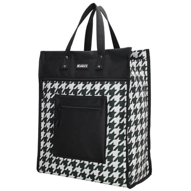 Beagles shop go boodschappentasâ pied-de-poule 35,5x17x42cm
