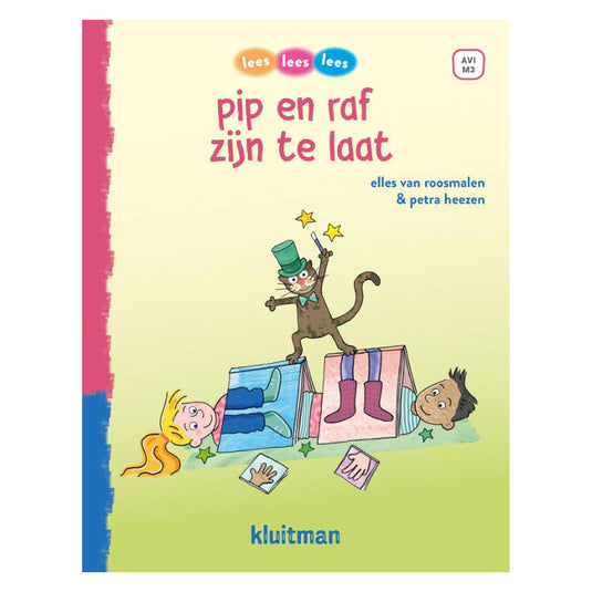 Uitgeverij kluitman lees lees lees - pip en raf zijn te laat (avi-m3)