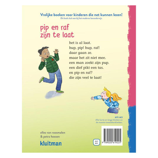 Uitgeverij kluitman lees lees lees - pip en raf zijn te laat (avi-m3)